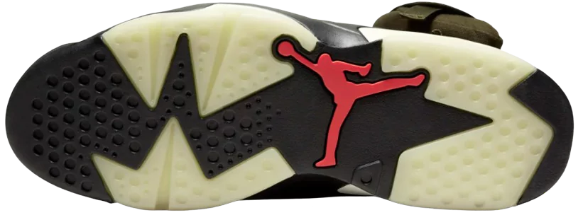 Back View of Jordan 6 Retro Travis Scott